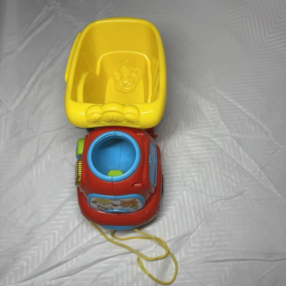 Red Dump Truck Toy Vehicle for Kids Educational Learning Preowned